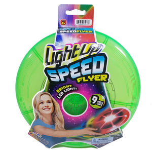 LightUp Lime Green Speed Flyer 9" Round Frisbee with Lights