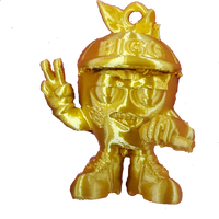 Urban Froot The Bigg Apple 4" Action Figure Shiny Gold Cartoon Character