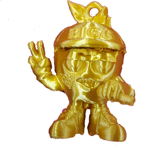 Urban Froot The Bigg Apple 4" Action Figure Shiny Gold Cartoon Character