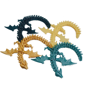 Flexi-Mech War Dragon Fully Articulated  3d Printed Mechanical Toy Choose Color