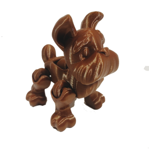 Flexi-Mech Puppy Dog Run Articulated Yorkshire Terrier Mechanical 3d Printed Toy Dog Choose Color