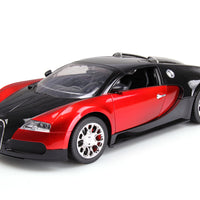 MZ Bugatti Veyron 16.4 Grand Sport Remote Control Red & Black 1/24 Scale R/C Fully Functional 27MHZ R/C Vehicle