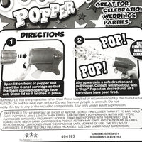 Party Popper Confetti Shooting Toy Gun/Pistol 1 Refill (6 Shots) Included