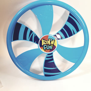 Kool N Fun Fly Wheel 9" Round Blue   Frisbee Flying Disc Toy
