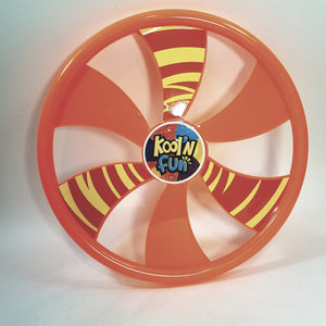 Kool N Fun Fly Wheel 9" Round Orange Frisbee Flying Disc Toy