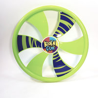 Kool N Fun Fly Wheel 9" Round Green  Frisbee Flying Disc Toy
