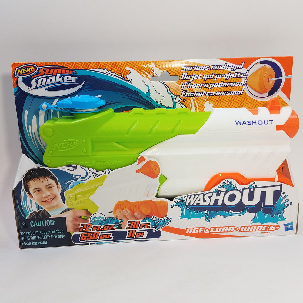 Nerf Super Soaker Wash Out Powerful Stream Water Gun Blaster