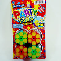 Party Popper Confetti Shooting Toy Refill For Gun/Pistol 4 Refill (24 Shots)
