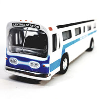 SF Toys Classic New York City Central Station White Passenger Bus 6"Diecast Commercia...
