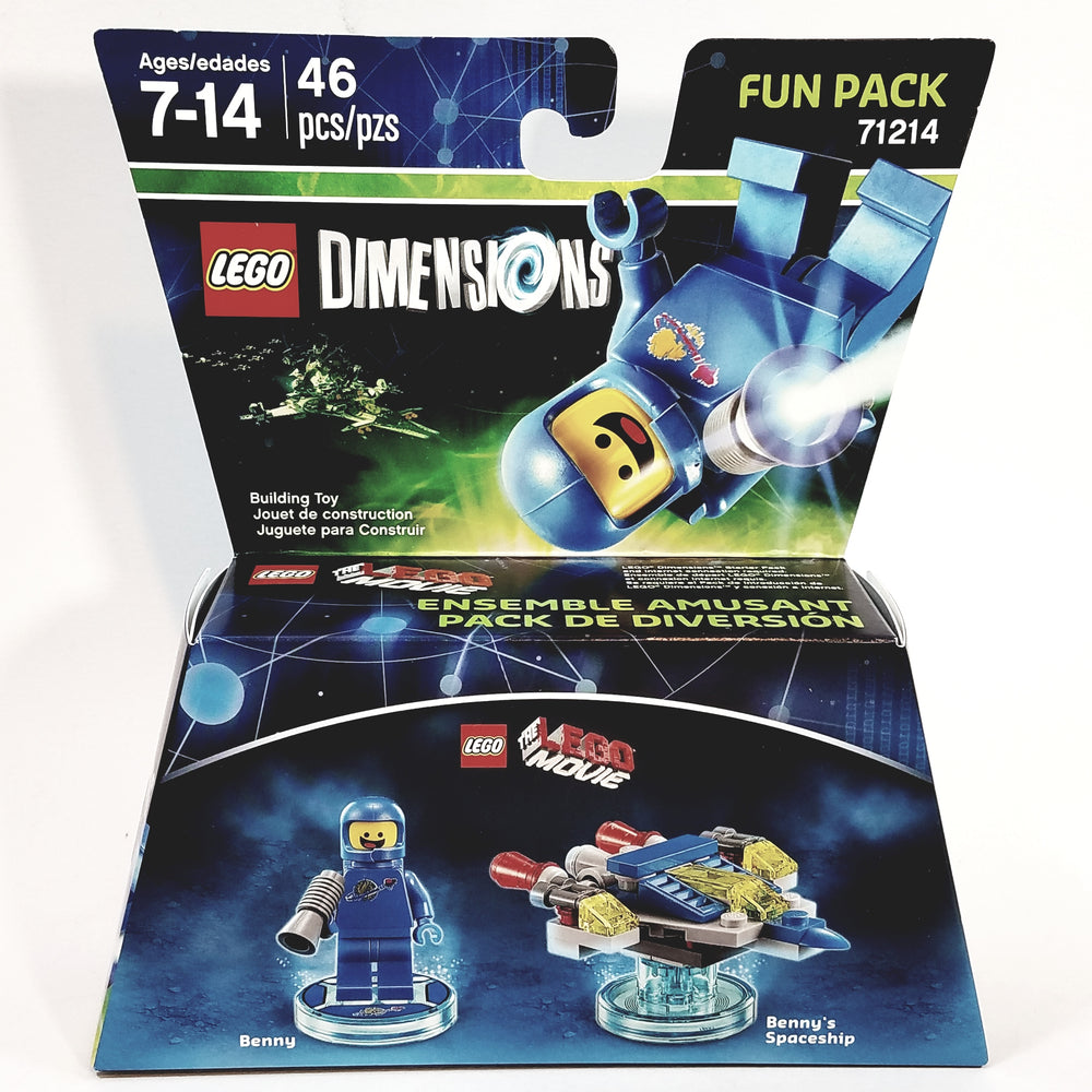Lego Movie Dimensions Benny & Bennys Spaceship 3 in 1 Build Kit Over 45 Pieces Fun Pack