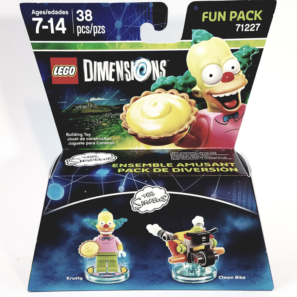 Lego Dimensions Krusty The Clown & Clown Bike  (The Simpsons) 3 in 1 Build Kit Fun Pack Over 30 Pieces
