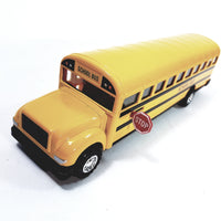 SF Toys Classic Large  Yellow Public City School Bus 8.5" Diecast Commercial Passenger Vehicle
