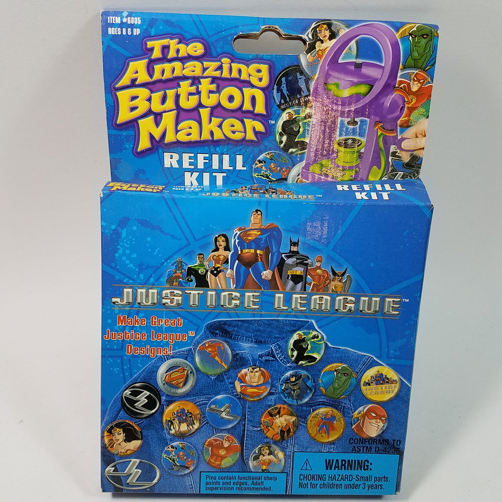 NSI The  Amazing Buttonmaker Refill Justice League Edition