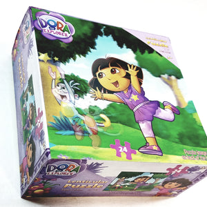 Nickelodeon Lenticular Dora The Explorer 24 Picee 12X9 Puzzle Collectors Item