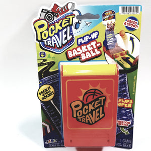 Pocket Travel Orange Mini Flip Up Basketball Hoops Portable 2 Player Game
