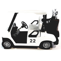 Kinsmart Worldwide Golf Club #22 Golf Cart With Golf Clubs 4.5" Diecast Car
