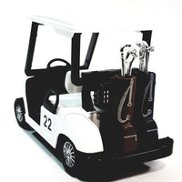 Kinsmart Worldwide Golf Club #22 Golf Cart With Golf Clubs 4.5" Diecast Car