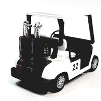 Kinsmart Worldwide Golf Club #22 Golf Cart With Golf Clubs 4.5" Diecast Car
