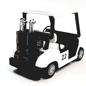 Kinsmart Worldwide Golf Club #22 Golf Cart With Golf Clubs 4.5" Diecast Car