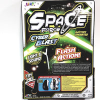 SPACE FORCE Cyber Blast Large Flashing Light & Sound Blaster 7" Light & Space Toy Gun