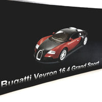 MZ Bugatti Veyron 16.4 Grand Sport Remote Control Red & Black 1/24 Scale R/C Fully Functional 27MHZ R/C Vehicle
