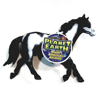 PLANET EARTH Black & White Mustang 5" North American Animals Plastic Figure