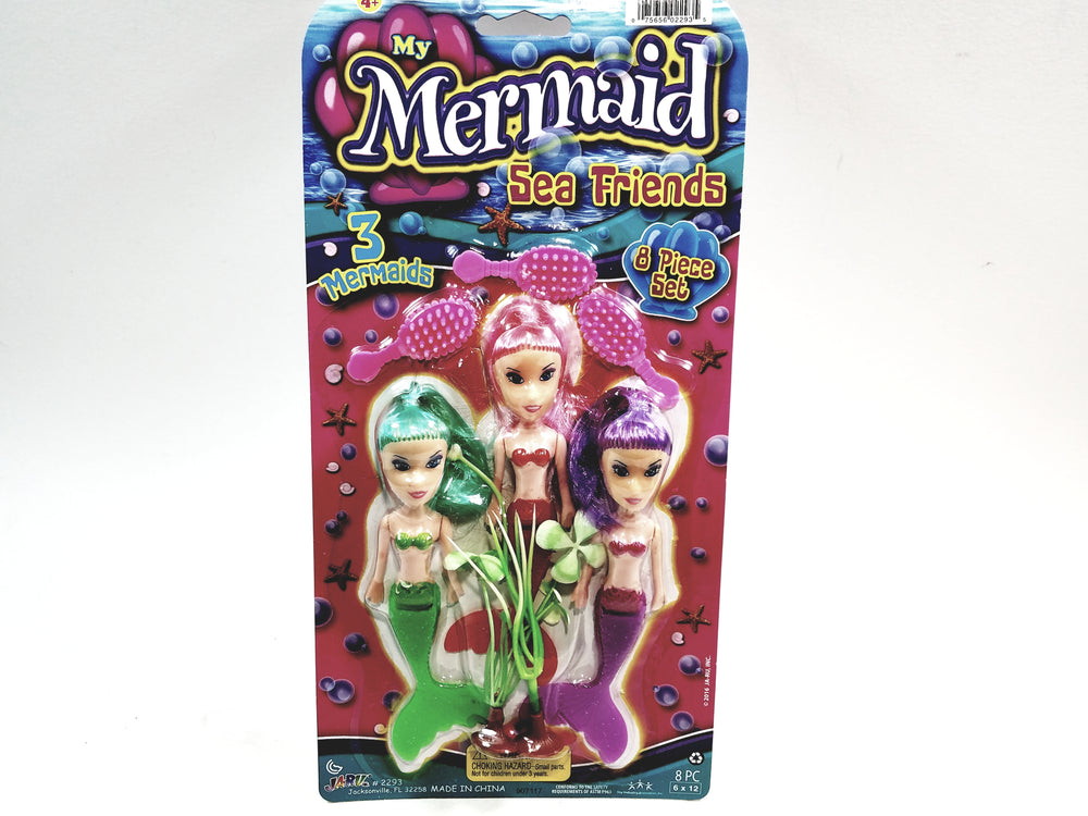 My Mermaid 8 Piece Doll Set With Diorama Accessories