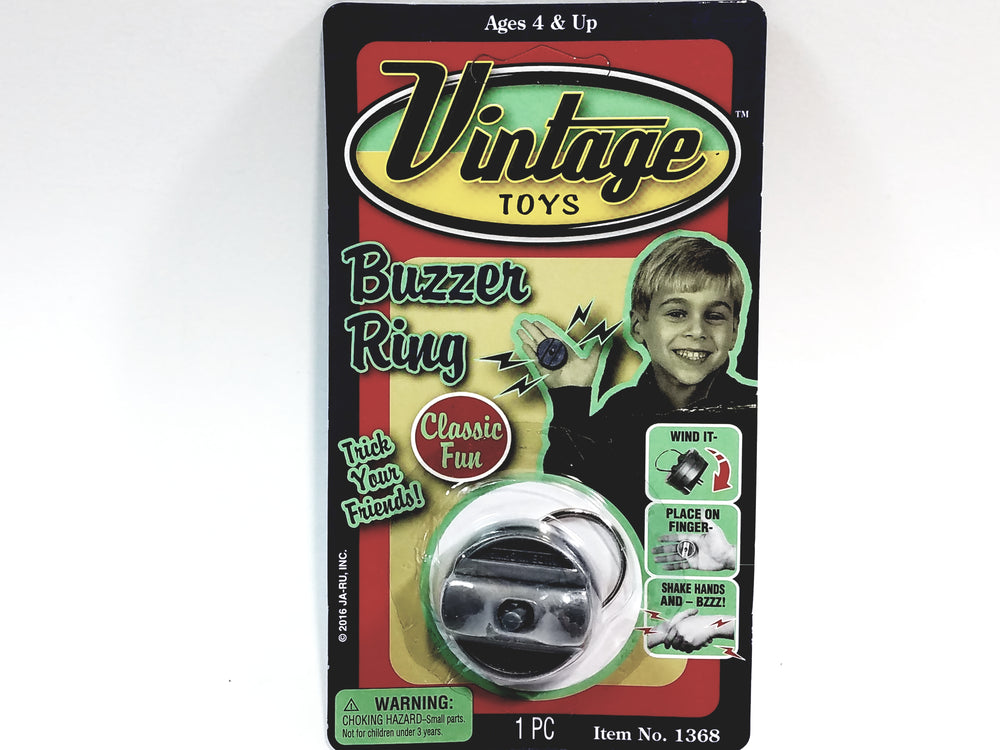 Vintage Toys Shocking Buzzer Ring Wind Up Trick Gag & Jokes Toy Joy Buzzer