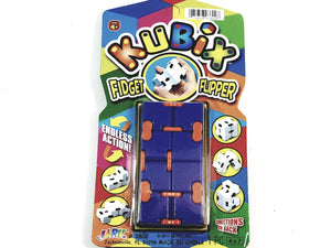 Kubix Blue & Orange Fidget Flipper Puzzle Strategy l Brain Tease Game