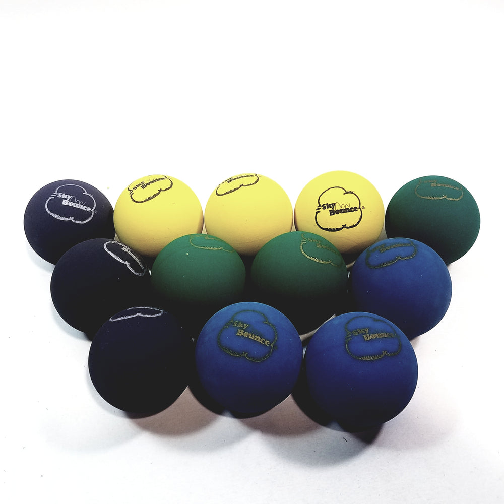 SKY BOUNCE Multi Color Handball/Racquetball Set Of 12 (1 Dozen) Racket Ball (...