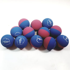 SKY BOUNCE Half/Half Dual Color Pink & Blue Handball Set Of 12 (1 Dozen) Balls
