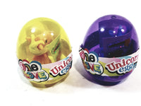 One Love Unicorn Egg Doll Set Of 2 Yellow & Purple With Stickers
