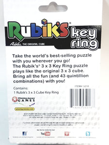 Winning Moves Rubiks Cube 3x3 Puzzle Keychain