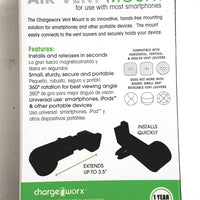 ChargeWorx Universal Air Vent Mount (Clamp Type)  Fits Most Smartphones
