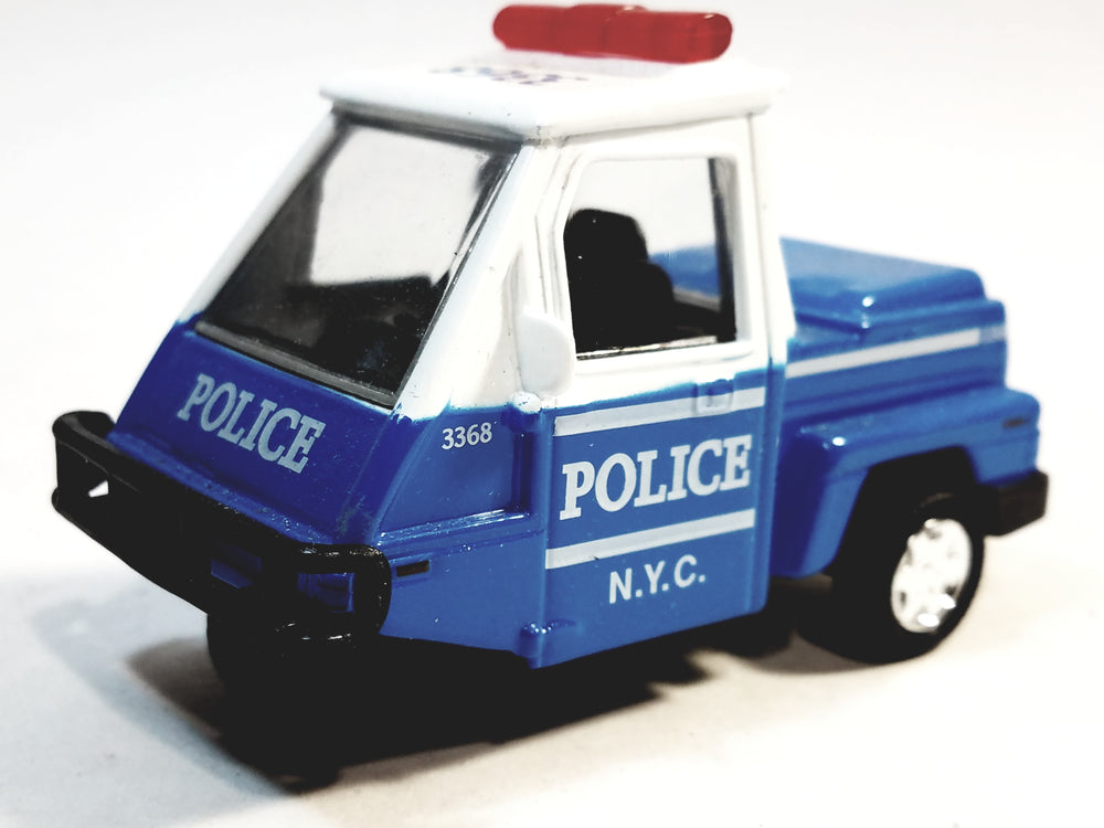 SF Toys Blue & White 1993 Cushman Utility PoliceTicket Patrol 1/34 Scale Unmarked New York Colors