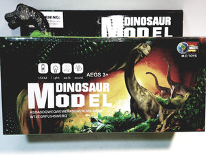 Prehistoric Dinosaur Model Green Brontosaurus B/O Walking 6" Dino Lights & Sound Figure