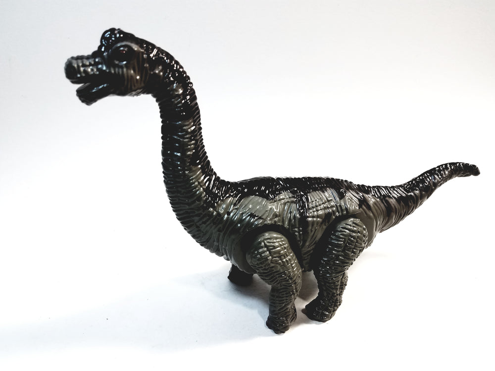 Prehistoric Dinosaur Model Green Brontosaurus B/O Walking 6