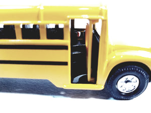 SF Toys Classic Yellow Public City School Bus 6.5" Diecast Commercial Passenger Vehicle