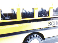 SF Toys Classic Large  Yellow Public City School Bus 8.5" Diecast Commercial Passenger Vehicle
