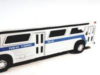 SF Toys Classic New York City Central Station White Passenger Bus 6"Diecast Commercia...
