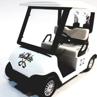 Kinsmart Worldwide Golf Club #22 Golf Cart With Golf Clubs 4.5" Diecast Car