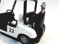 Kinsmart Worldwide Golf Club #22 Golf Cart With Golf Clubs 4.5" Diecast Car
