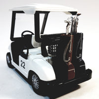Kinsmart Worldwide Golf Club #22 Golf Cart With Golf Clubs 4.5" Diecast Car