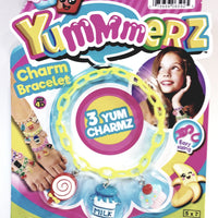 Yummmerz Lemon Yellow Charm Bracelet & 3 Yum Charms Set with EZ Sizing
