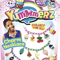 Yummmerz Cotton Candy Pink Charm Necklace & 5 Yum Charms Set with EZ Sizing