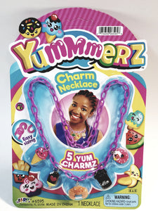 Yummmerz Plum Purple Charm Necklace & 5 Yum Charms Set with EZ Sizing