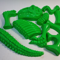 Sand Box Dino Bones Green 10 Piece T-Rex Dinosaur Sand Mold Skeleton Puzzle Set