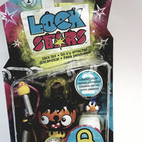 Lock Stars Series 1 Orange &Black Lock Two Keys & 2 Mystery Charms