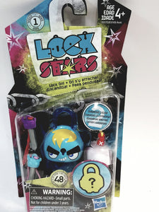 Lock Stars Series 1 Light Blue & Yellow Lock Two Keys & 2 Mystery Charms