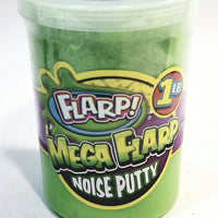 Mega FLARP Radioactive Green Large 1LB Noise Putty Make 6 Awful Fart Sounds Gag Container Of Goop